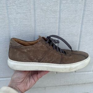To Boot Taupe Suede Sneakers